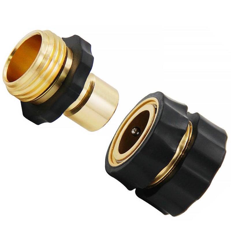 Lifynste 3/4 Inch Garden Hose Quick Connector Fittings, Easy Connector Fitting, Male and Female Set, (4) - Image 3